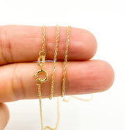 Solid Gold Wheat Chain